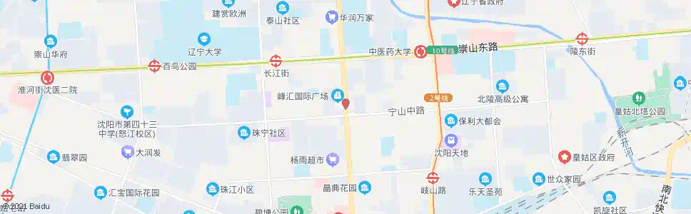 沈阳黄河大街宁山路_公交站地图_沈阳公交_妙搜公交查询2025