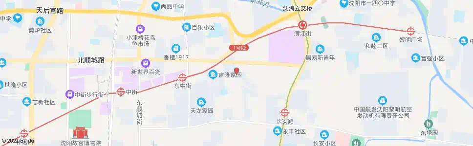 沈阳东边城街津桥路_公交站地图_沈阳公交_妙搜公交查询2025