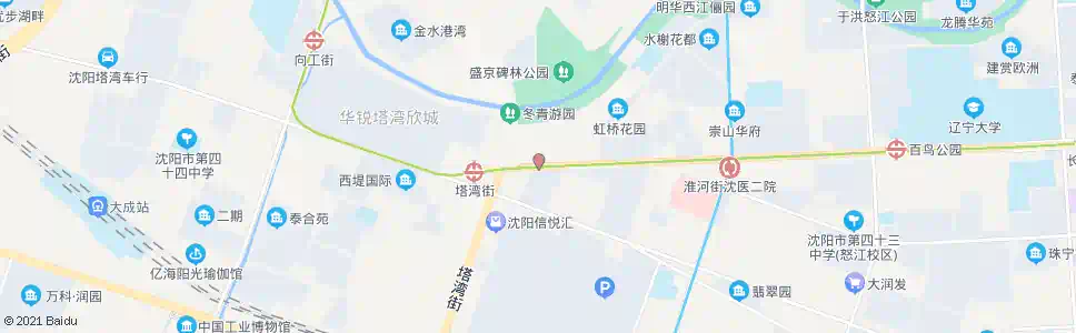 沈阳塔湾邮局_公交站地图_沈阳公交_妙搜公交查询2025