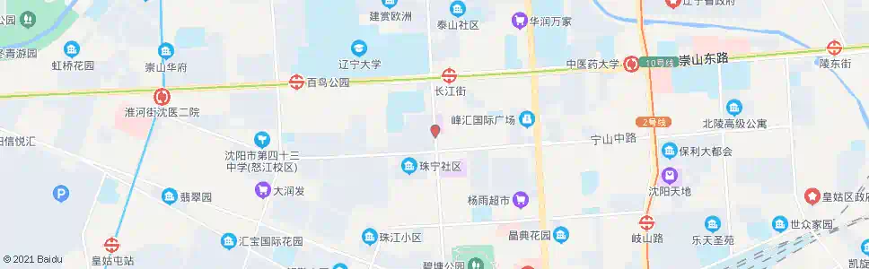 沈阳长江街宁山路_公交站地图_沈阳公交_妙搜公交查询2025