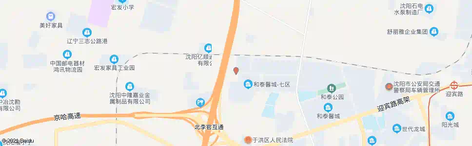 沈阳安捷巴士于洪分公司_公交站地图_沈阳公交_妙搜公交查询2025