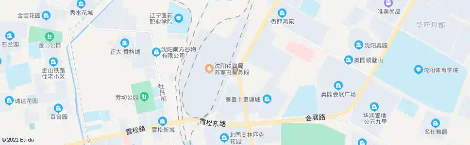 沈阳银杏路雪莲街(原加工厂)_公交站地图_沈阳公交_妙搜公交查询2025