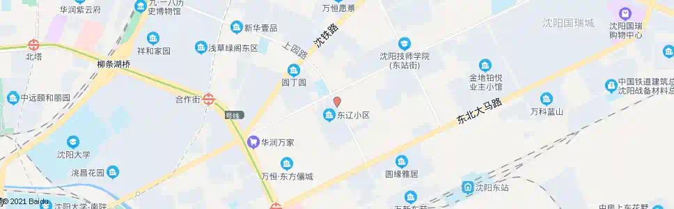 沈阳东辽街_公交站地图_沈阳公交_妙搜公交查询2025