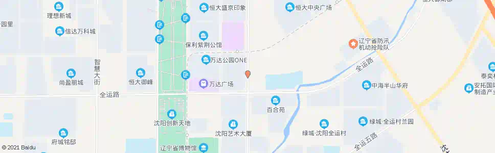 沈阳沈中大街全运路_公交站地图_沈阳公交_妙搜公交查询2025