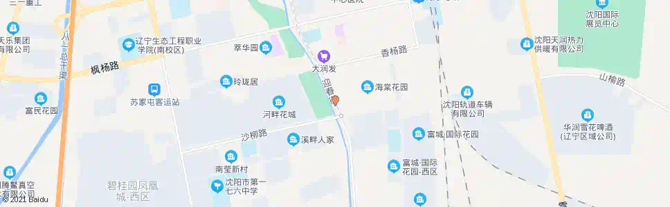 沈阳迎春街沙柳路_公交站地图_沈阳公交_妙搜公交查询2025
