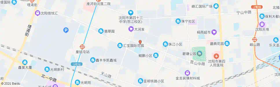 沈阳昆山路荆江街_公交站地图_沈阳公交_妙搜公交查询2025