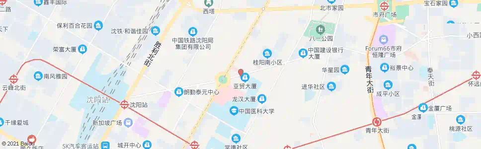 沈阳中山广场东_公交站地图_沈阳公交_妙搜公交查询2025