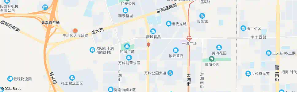 沈阳于洪区委南_公交站地图_沈阳公交_妙搜公交查询2025