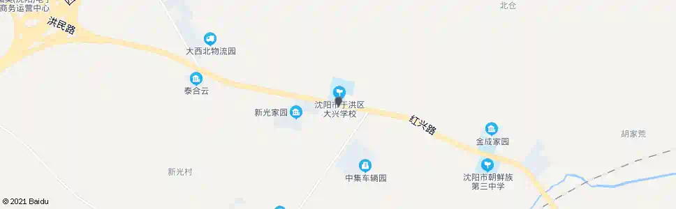 沈阳大兴学校_公交站地图_沈阳公交_妙搜公交查询2025