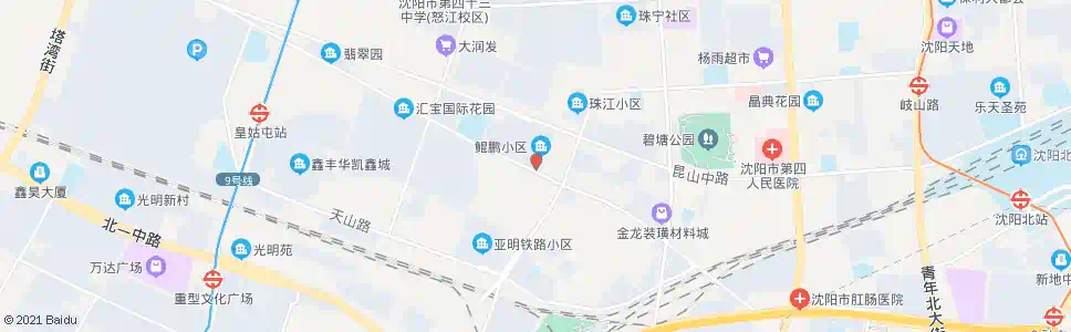 沈阳皇姑公安分局_公交站地图_沈阳公交_妙搜公交查询2025