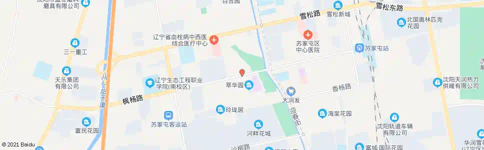 沈阳枫杨路青年桥_公交站地图_沈阳公交_妙搜公交查询2025