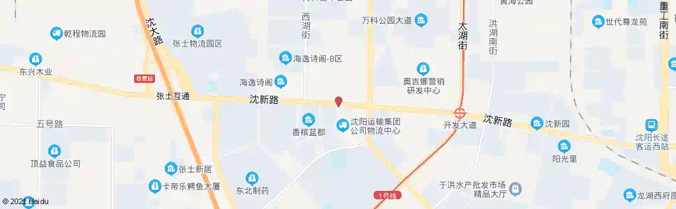沈阳沈新路巢湖街_公交站地图_沈阳公交_妙搜公交查询2025