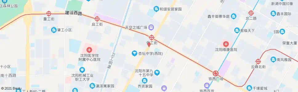 沈阳香江家居_公交站地图_沈阳公交_妙搜公交查询2025