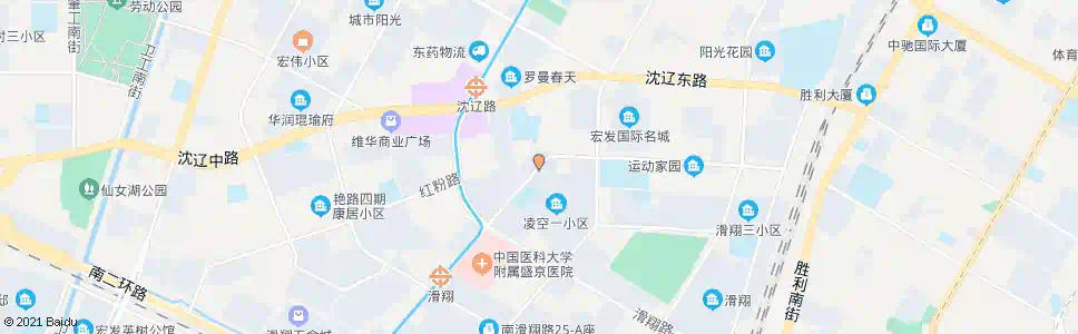 沈阳腾飞二街飞翔路_公交站地图_沈阳公交_妙搜公交查询2025