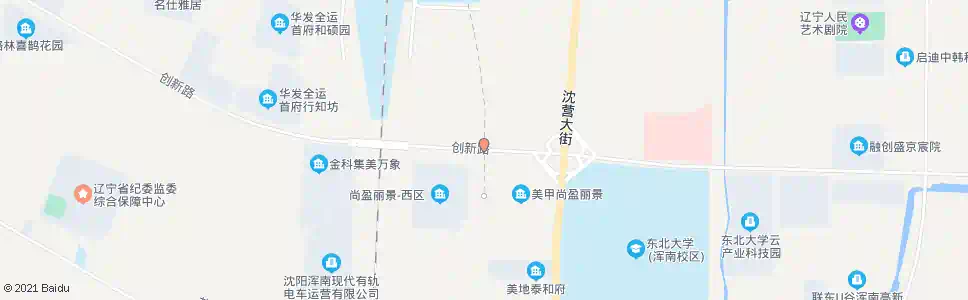沈阳尚盈丽景_公交站地图_沈阳公交_妙搜公交查询2025
