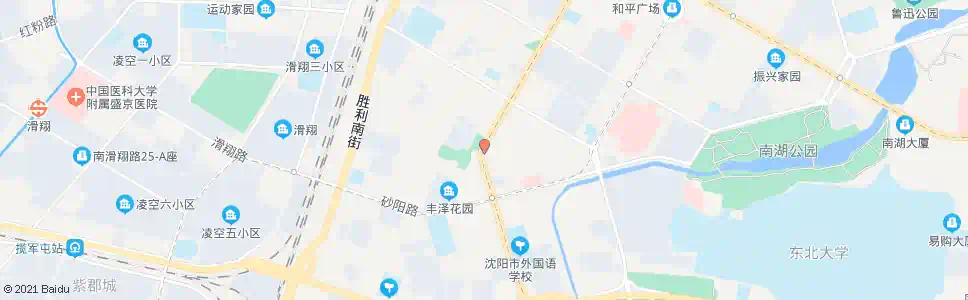沈阳砂山公园东_公交站地图_沈阳公交_妙搜公交查询2025