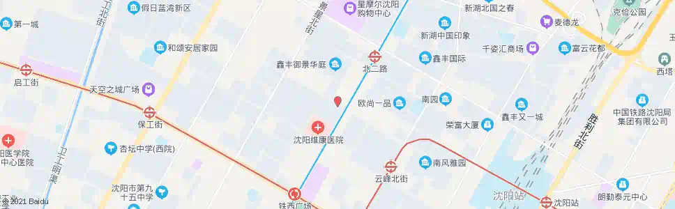 沈阳小北三路兴华街_公交站地图_沈阳公交_妙搜公交查询2025