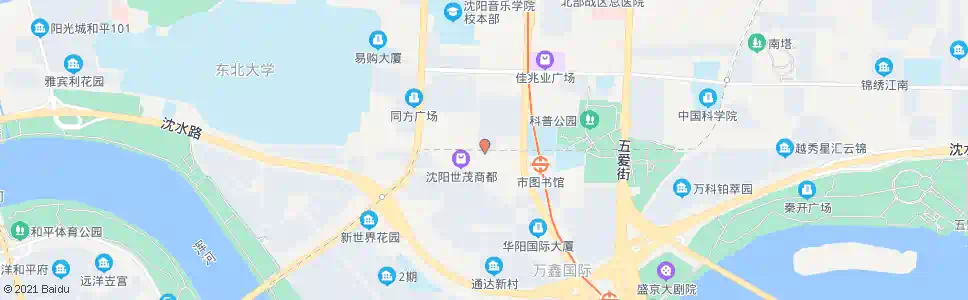 沈阳市茂百货_公交站地图_沈阳公交_妙搜公交查询2025
