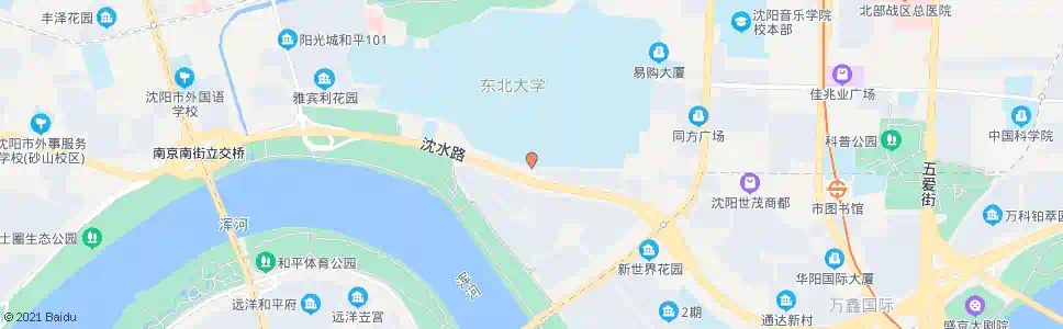 沈阳东北大学南湖校区_公交站地图_沈阳公交_妙搜公交查询2025