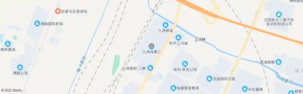 沈阳九洲湾景汇_公交站地图_沈阳公交_妙搜公交查询2025