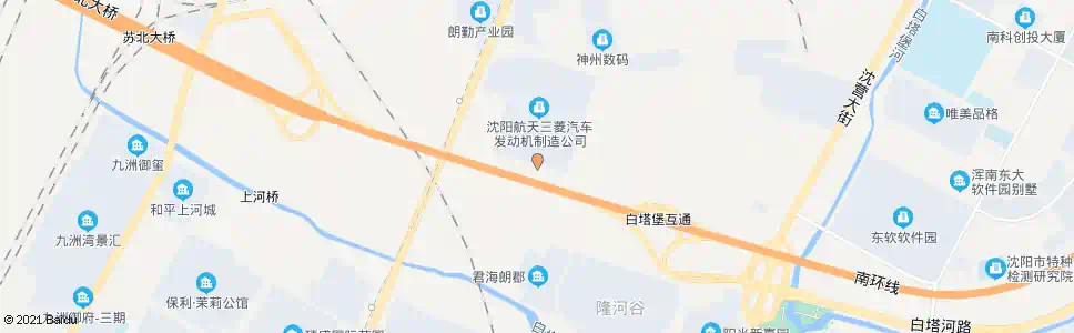 沈阳三菱发动机厂南门_公交站地图_沈阳公交_妙搜公交查询2025