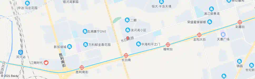 沈阳南京街长白路_公交站地图_沈阳公交_妙搜公交查询2025
