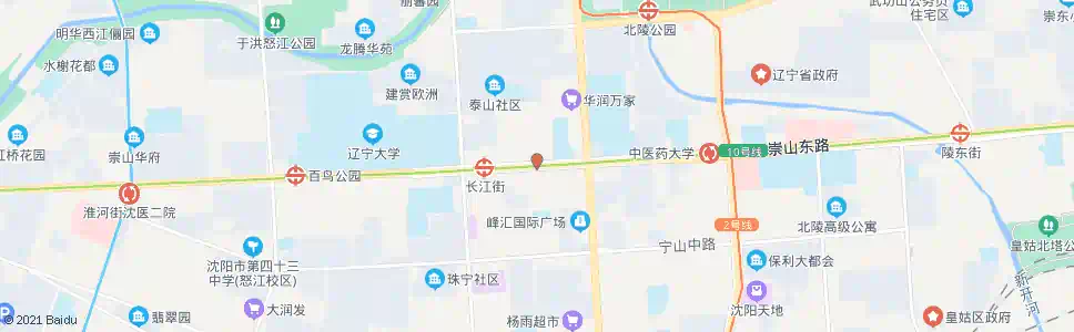 沈阳崇山路嘉陵江街_公交站地图_沈阳公交_妙搜公交查询2025