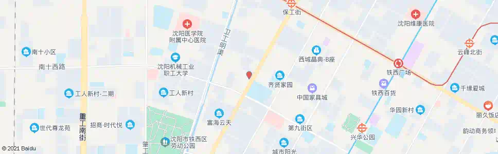 沈阳南九路保工街_公交站地图_沈阳公交_妙搜公交查询2025