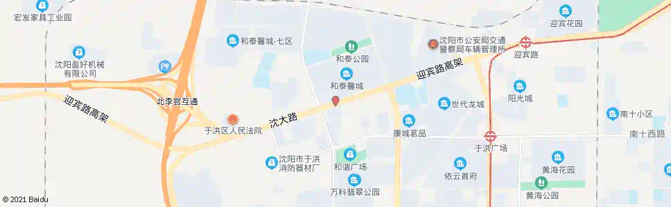 沈阳北李官_公交站地图_沈阳公交_妙搜公交查询2025