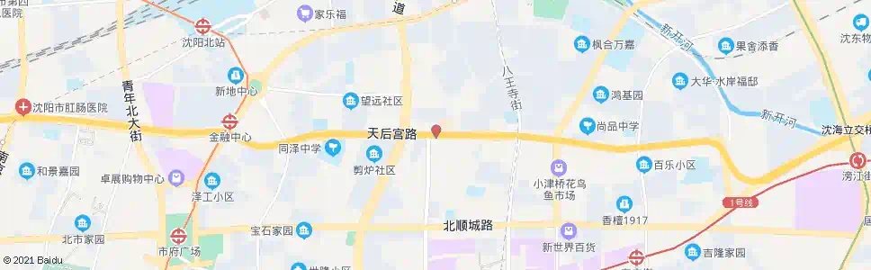 沈阳小北街天后宫路_公交站地图_沈阳公交_妙搜公交查询2025
