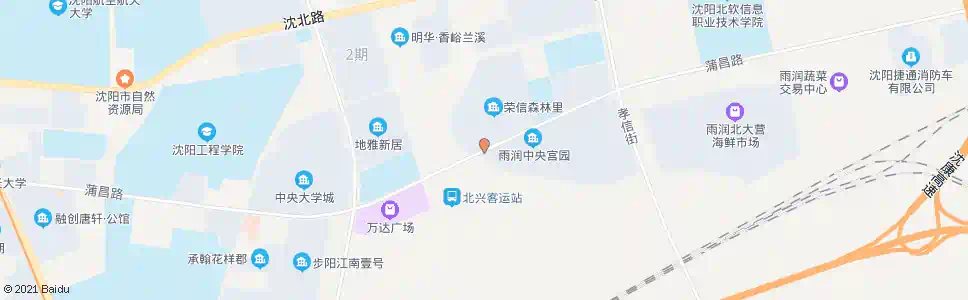 沈阳蒲昌路蓝湾街_公交站地图_沈阳公交_妙搜公交查询2025