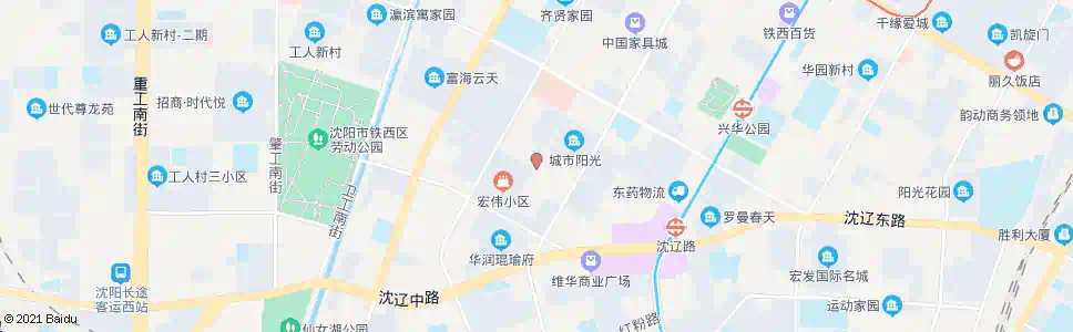 沈阳兴顺街南十二路_公交站地图_沈阳公交_妙搜公交查询2025