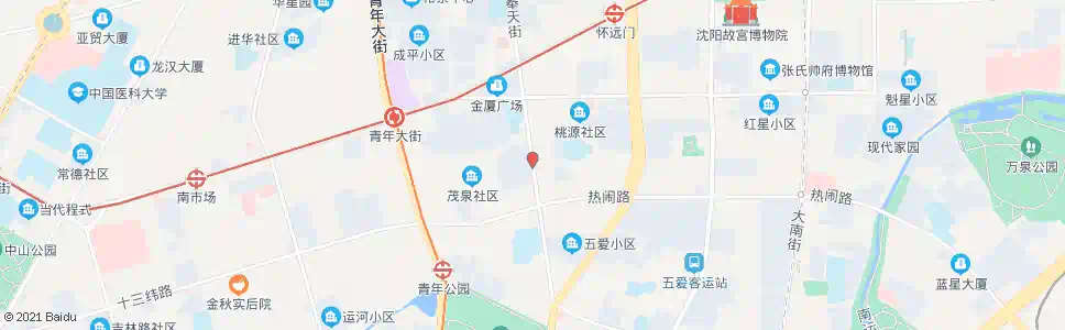 沈阳奉天街热闹路_公交站地图_沈阳公交_妙搜公交查询2025