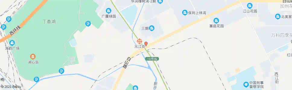 沈阳白山路元江街_公交站地图_沈阳公交_妙搜公交查询2025