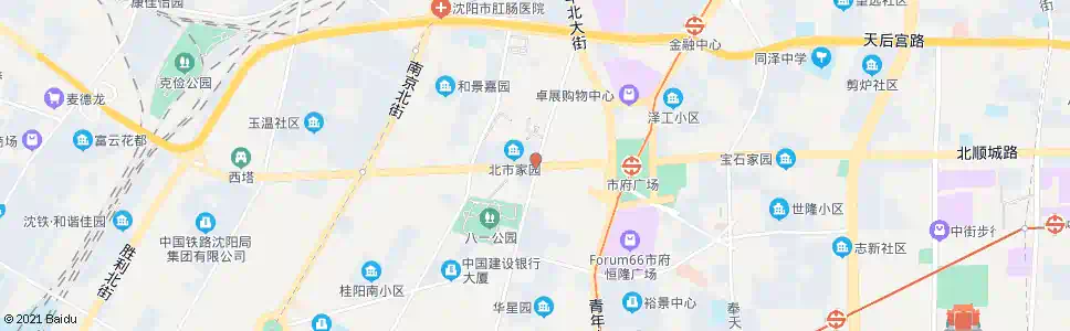 沈阳市府大路三经街_公交站地图_沈阳公交_妙搜公交查询2025