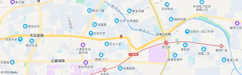 沈阳草仓路东边城街_公交站地图_沈阳公交_妙搜公交查询2025