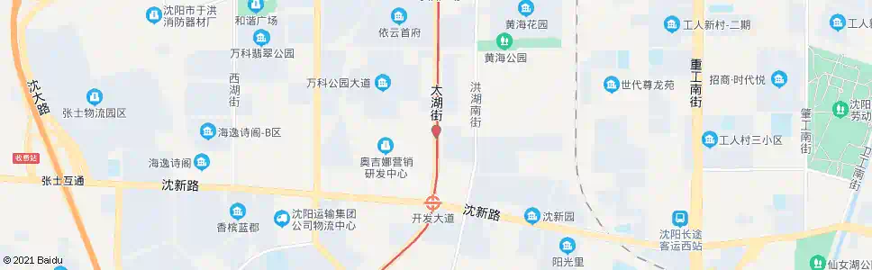 沈阳太湖街东海路_公交站地图_沈阳公交_妙搜公交查询2025