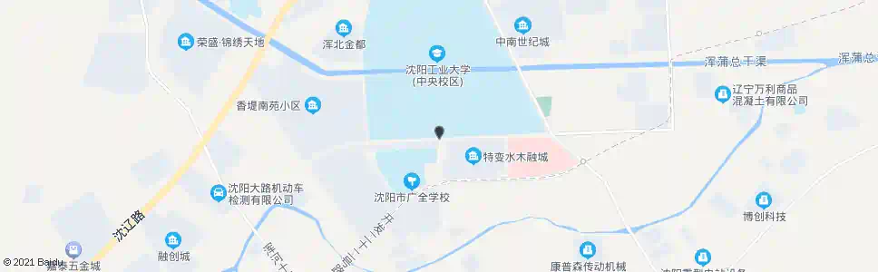 沈阳工业大学中央校区南门_公交站地图_沈阳公交_妙搜公交查询2025