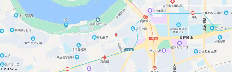 沈阳彩霞街临波路_公交站地图_沈阳公交_妙搜公交查询2025