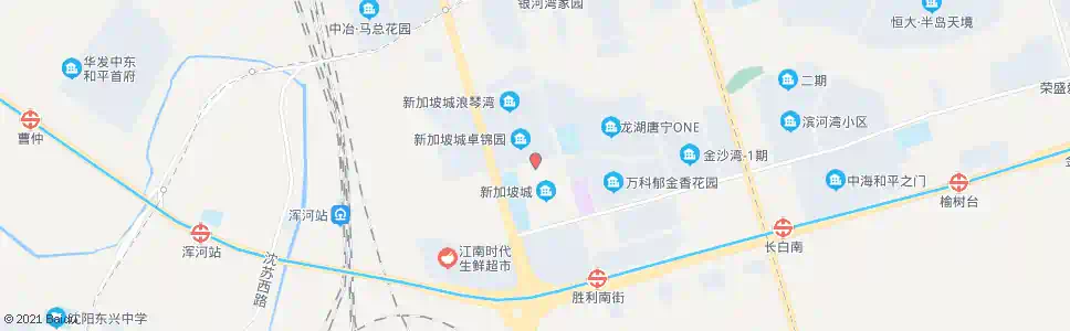 沈阳新加坡城北门_公交站地图_沈阳公交_妙搜公交查询2025