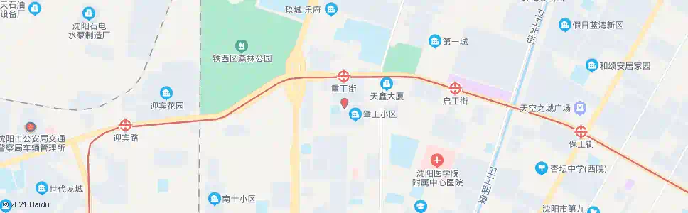 沈阳老年病院_公交站地图_沈阳公交_妙搜公交查询2025