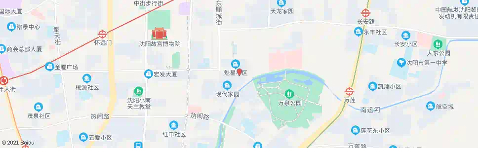 沈阳魁星楼路大什字街_公交站地图_沈阳公交_妙搜公交查询2025