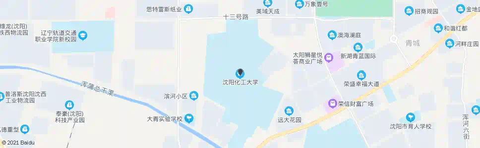 沈阳沈辽路(沈阳化工大学)_公交站地图_沈阳公交_妙搜公交查询2025