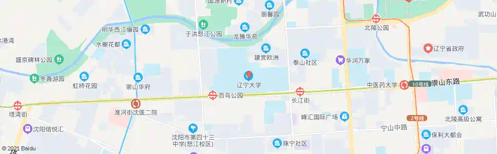 沈阳辽宁大学崇山校区_公交站地图_沈阳公交_妙搜公交查询2025