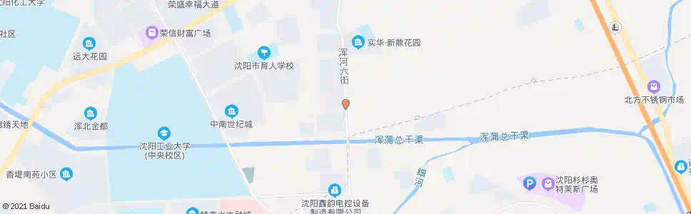 沈阳浑河六街_公交站地图_沈阳公交_妙搜公交查询2025