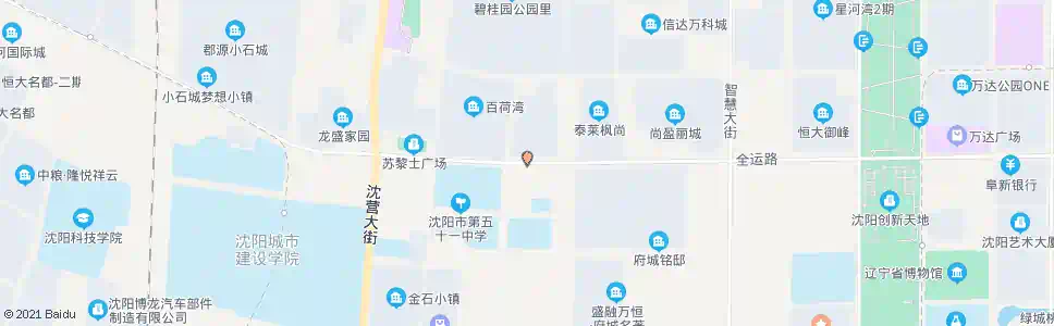 沈阳全运路白塔一街_公交站地图_沈阳公交_妙搜公交查询2025