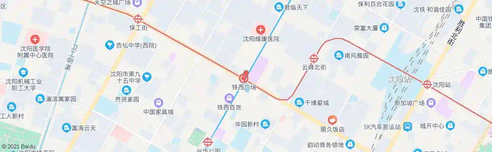 沈阳铁西广场站_公交站地图_沈阳公交_妙搜公交查询2025