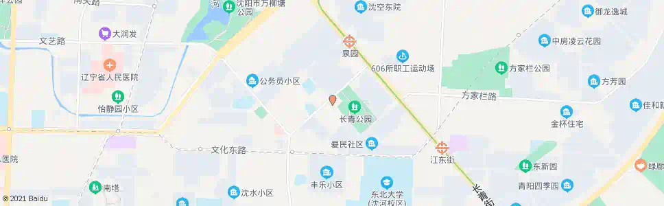 沈阳泉园街泉园二路_公交站地图_沈阳公交_妙搜公交查询2025