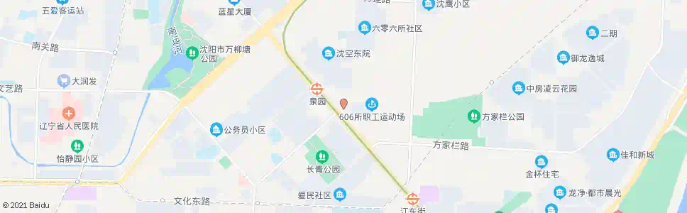 沈阳泉园二路_公交站地图_沈阳公交_妙搜公交查询2025