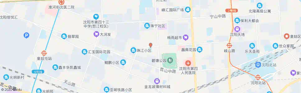 沈阳岐山路北行_公交站地图_沈阳公交_妙搜公交查询2025